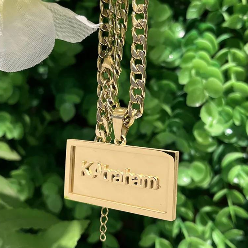 Women Fashion Names - Nome personalizado hip hop colar para