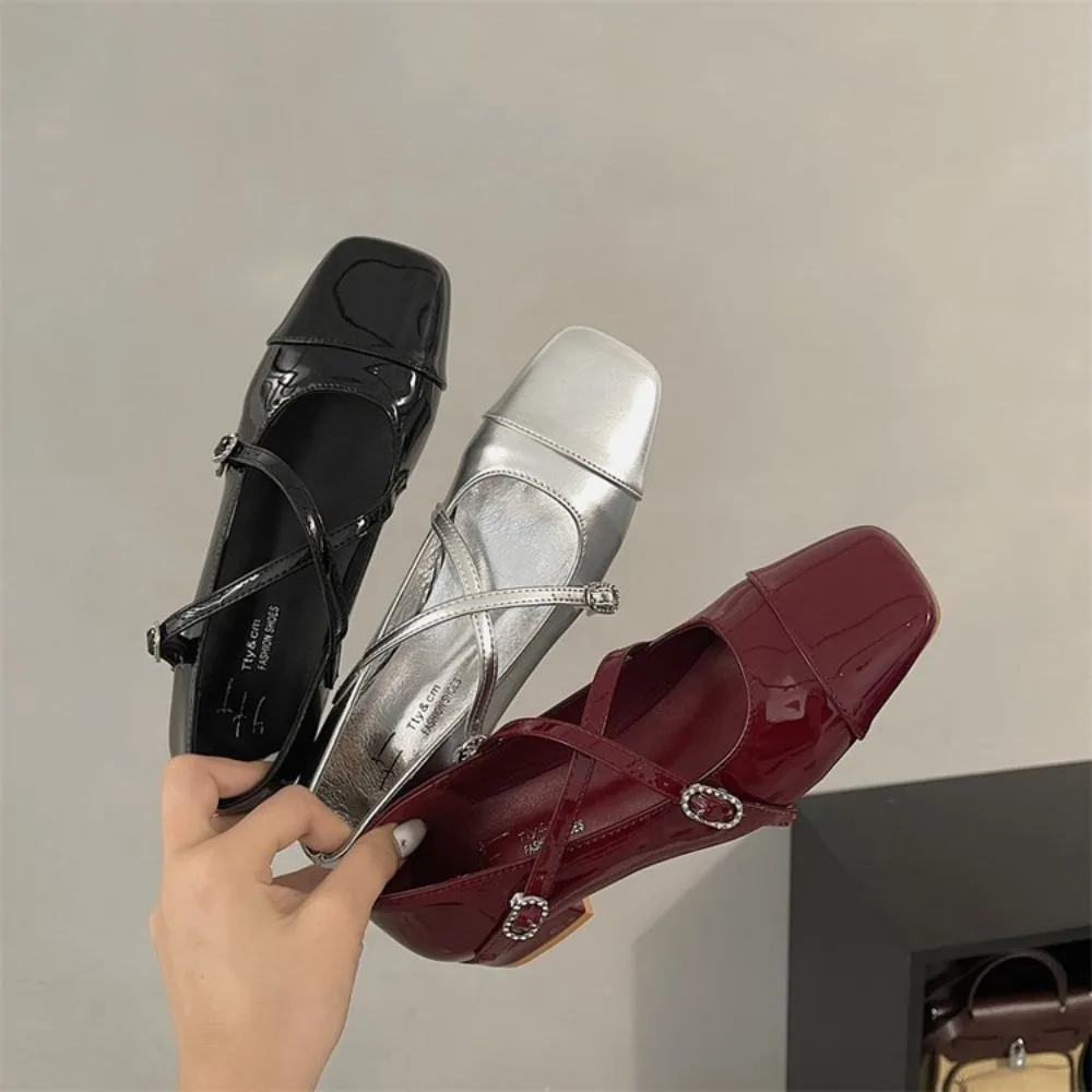 Women'S Fashion Shoes - Sapatos de salto médio, modelo retro