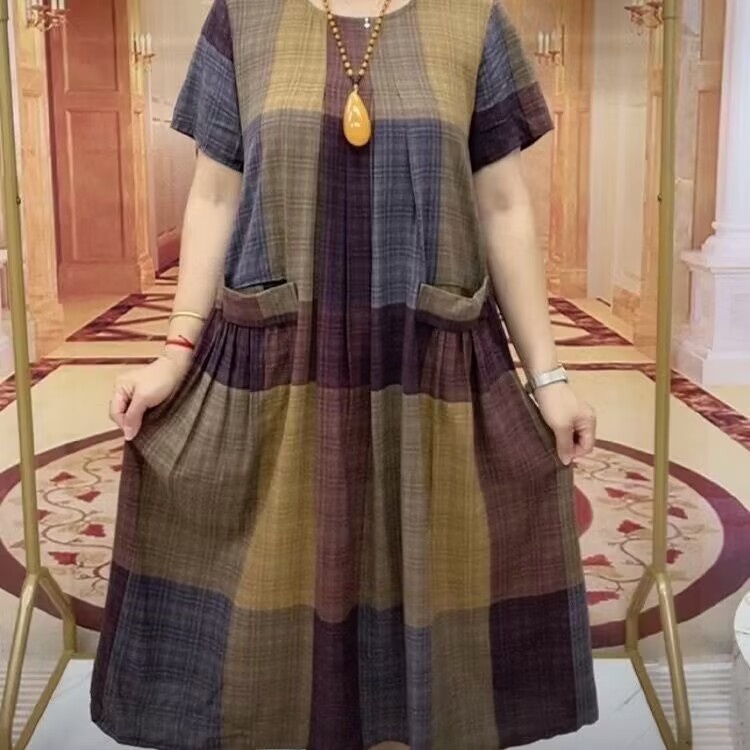 Women Fashion Over The Years - Vestido de Verão em Algodão e