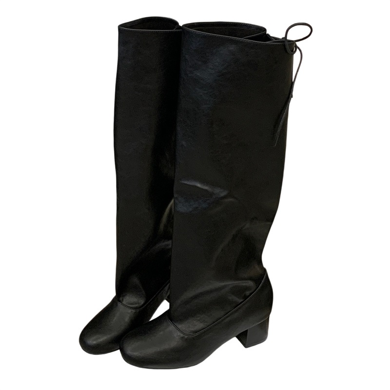 Women'S Fashion Knee High Boots - Botas de cano alto com cadarço