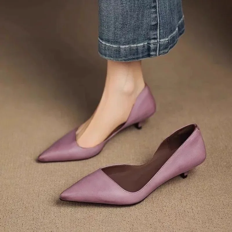Women'S Fashion Shoes - Salto agulha feminino bico fino moda