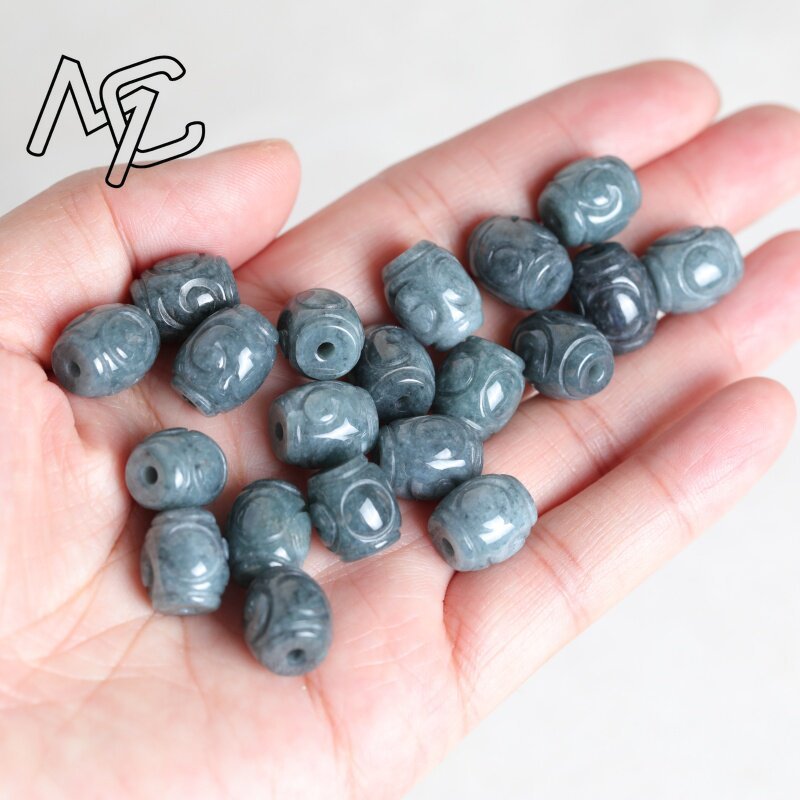 5 Peças de Contas de Jade Azul - Women'S Fashion Jewellery avaliação e preço