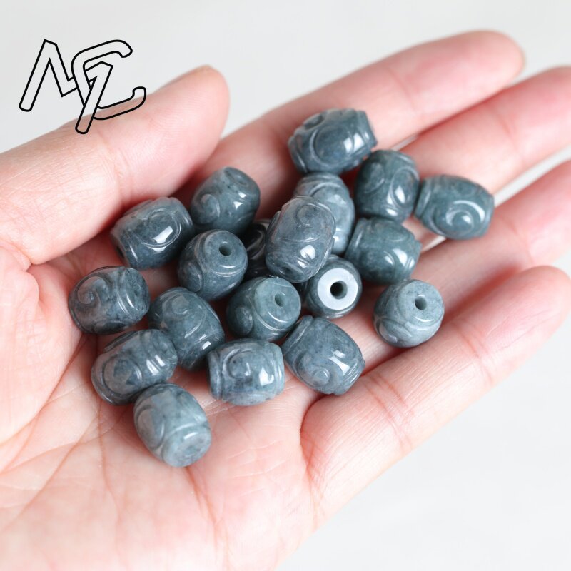5 Peças de Contas de Jade Azul - Women'S Fashion Jewellery avaliação e preço