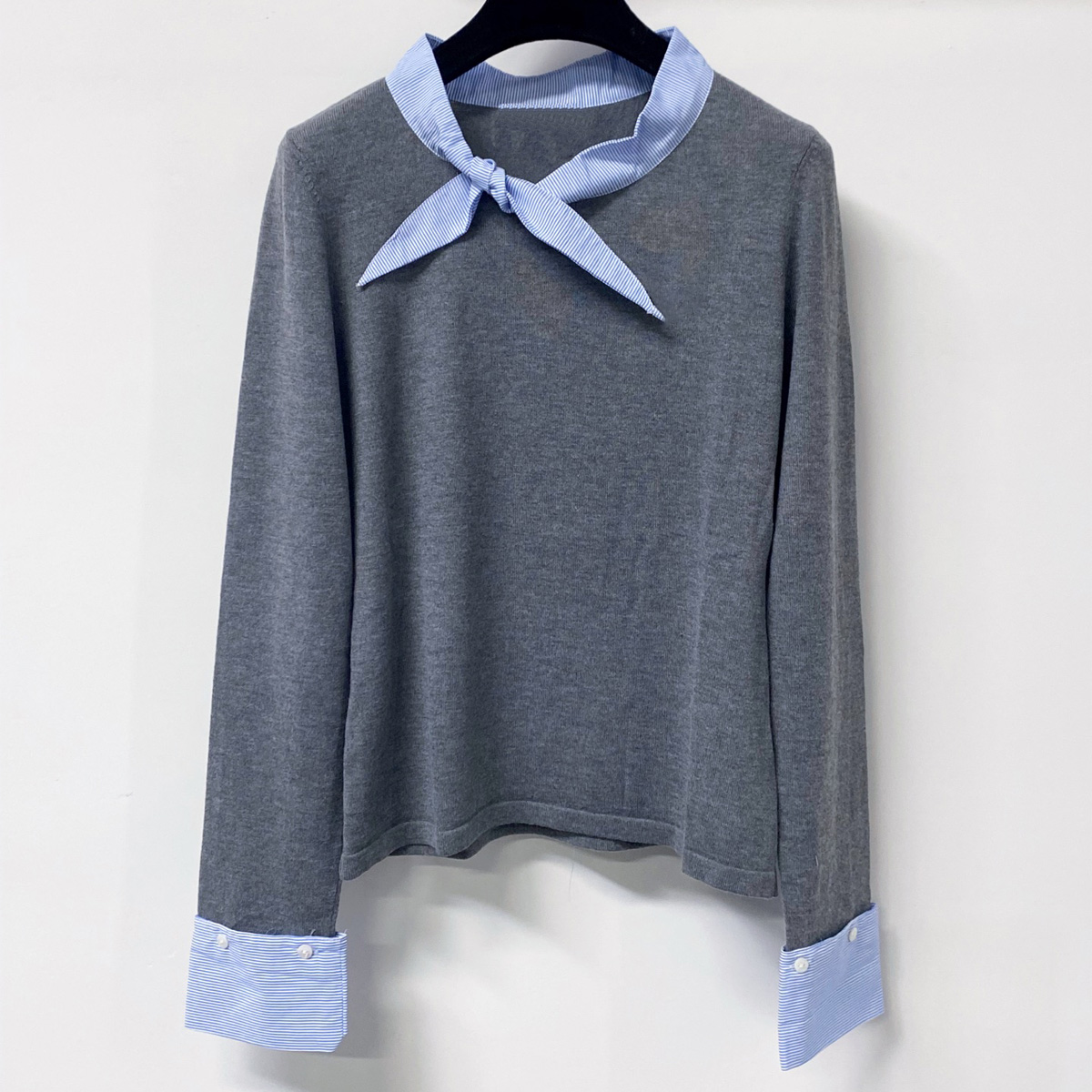 Suéter feminino de alta qualid - Women Fashion Necktie avaliação e preço