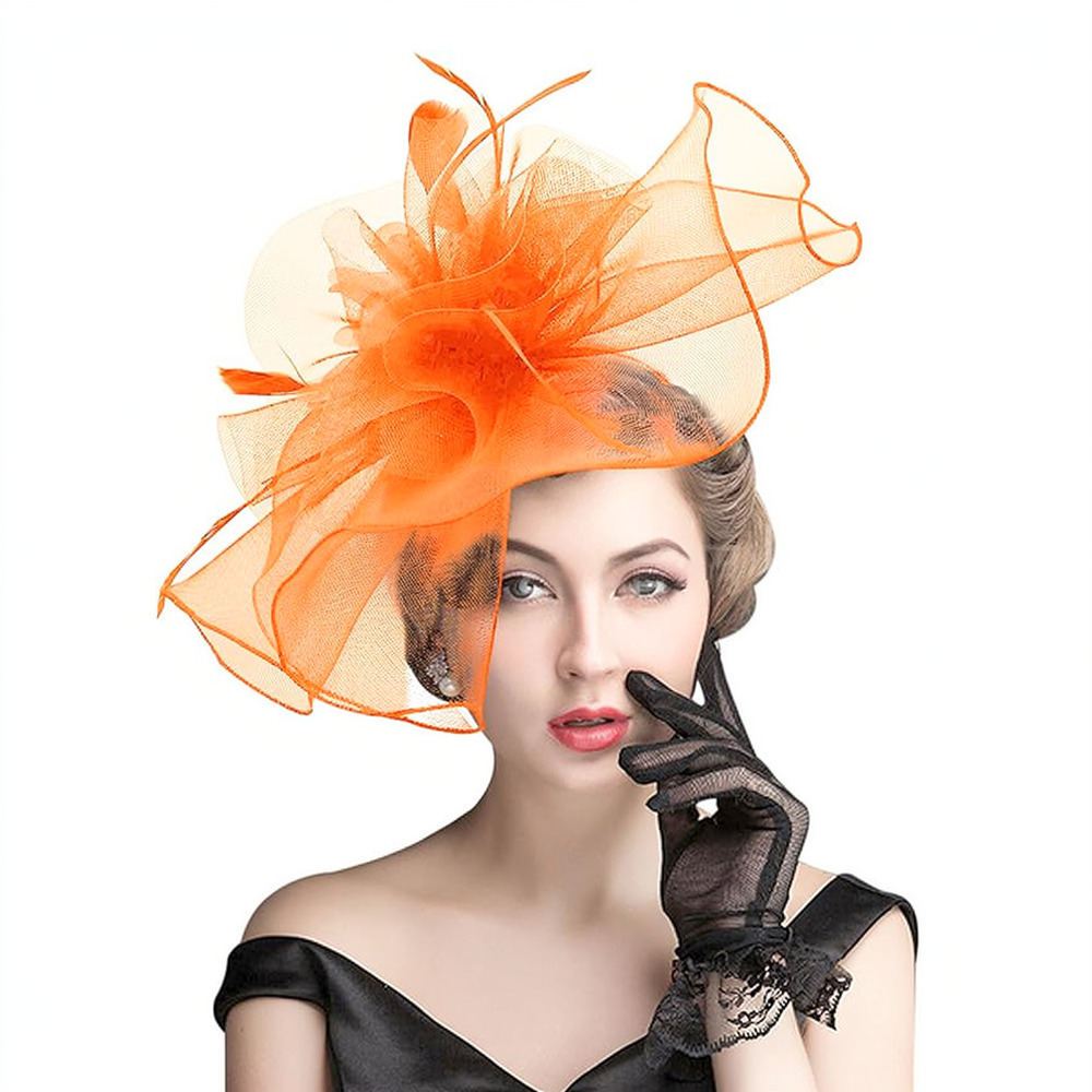 Chapéu Fascinator de Plumas em - Women'S Fashion Kentucky Derby avaliação e preço