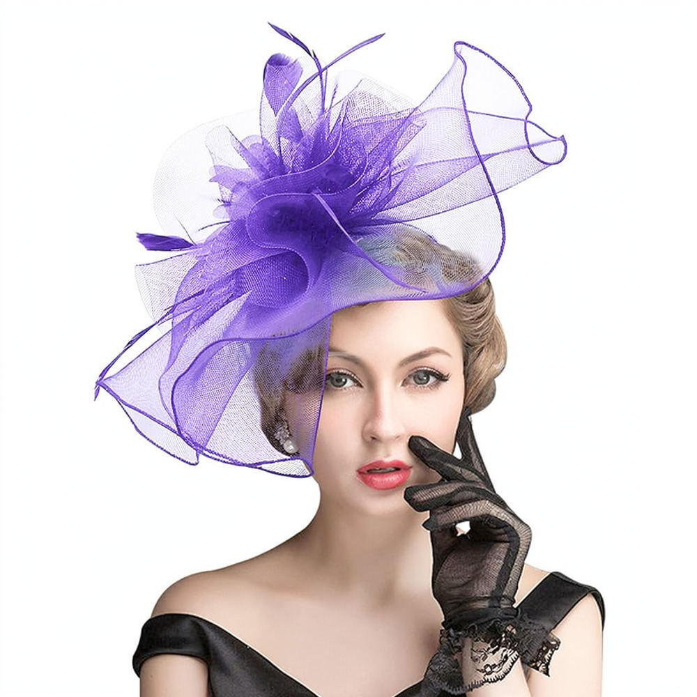 Chapéu Fascinator de Plumas em - Women'S Fashion Kentucky Derby avaliação e preço
