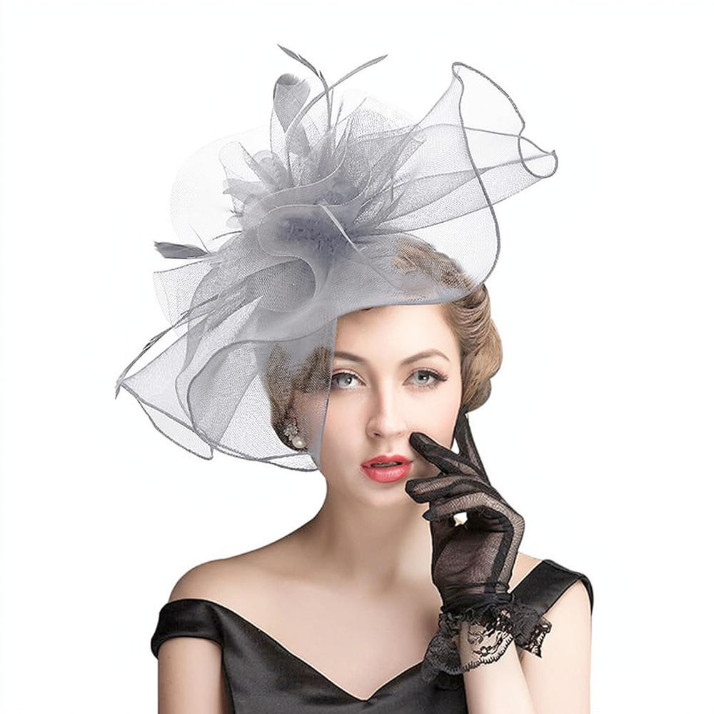 Chapéu Fascinator de Plumas em - Women'S Fashion Kentucky Derby avaliação e preço