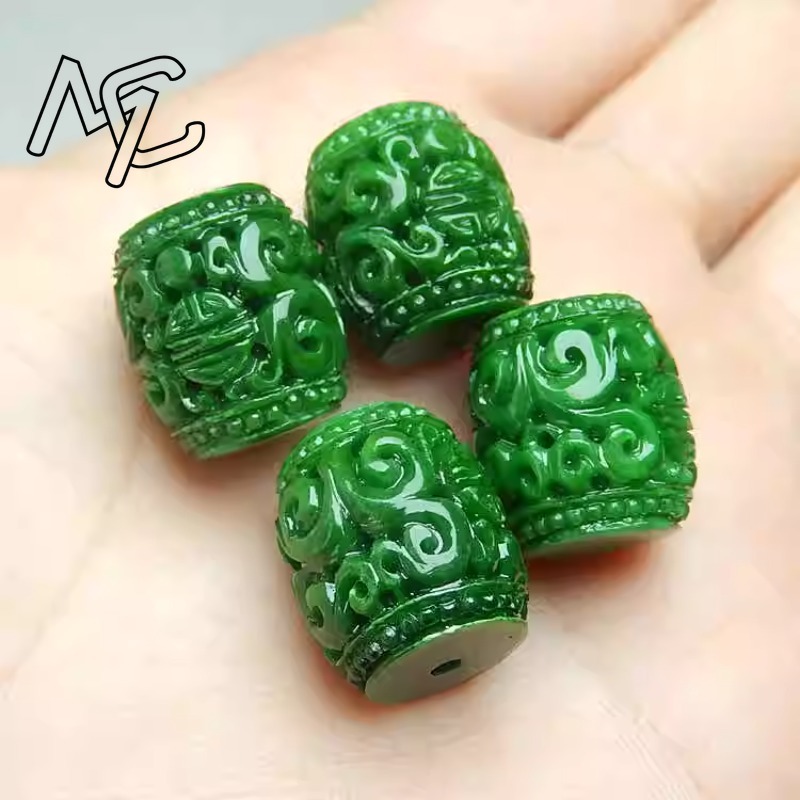 5pc natural verde jade escultu - Women'S Fashion Jewellery avaliação e preço