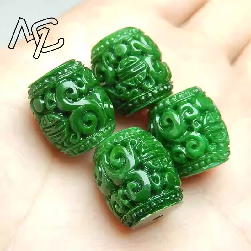 5pc natural verde jade escultu - Women'S Fashion Jewellery avaliação e preço