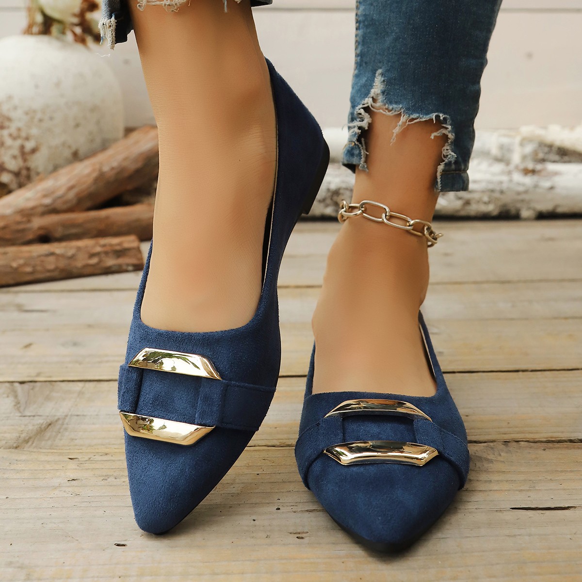 Primavera e outono elegante ap - Women'S Fashion Shoes avaliação e preço