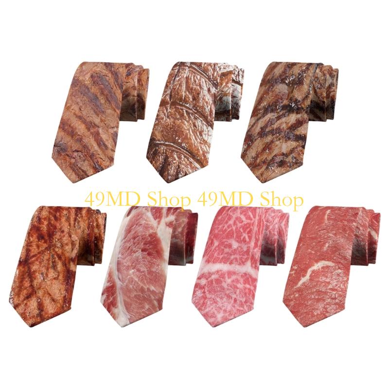 Gravata humorística comida 49M - Women Fashion Necktie avaliação e preço