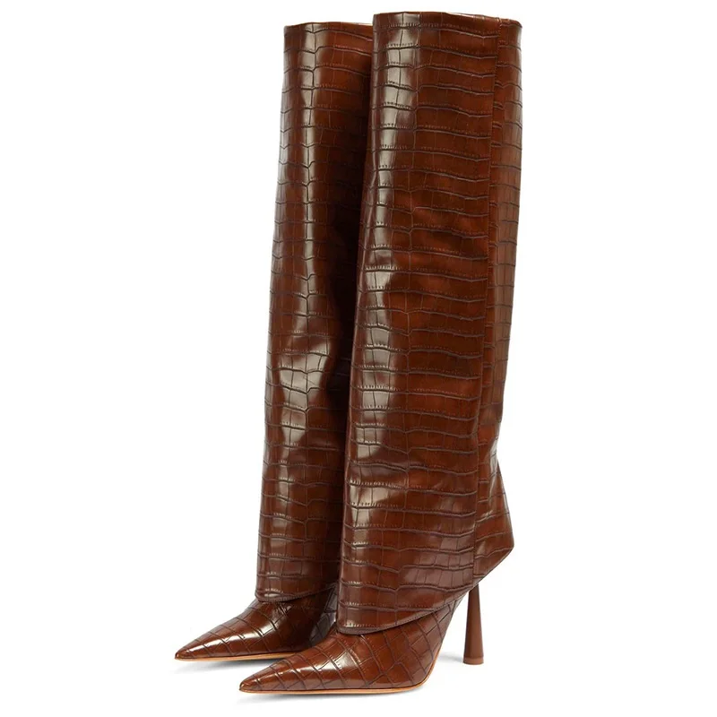 Eilyken 2027 Botas Femininas d - Women'S Fashion Knee High Boots avaliação e preço