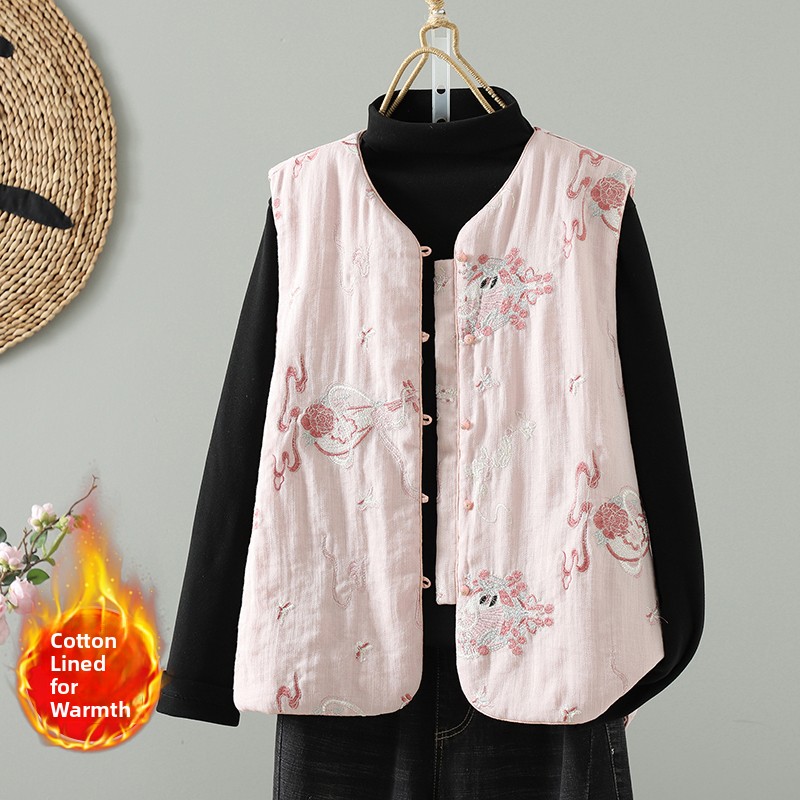 Colete Elegante Bordado Femini - Women'S Fashion Vest Tops avaliação e preço