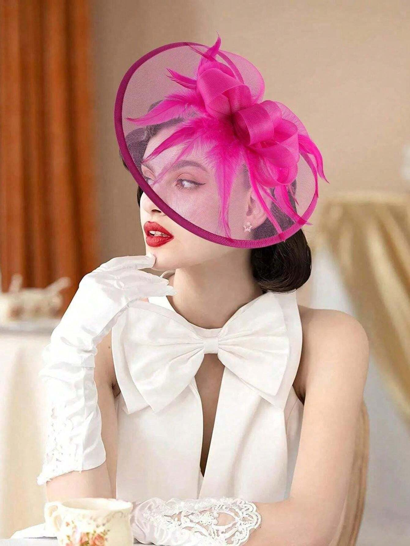 1pc fascinators chapéus para m - Women'S Fashion Kentucky Derby avaliação e preço
