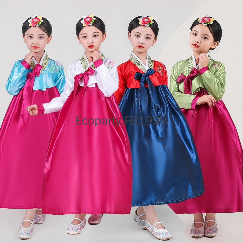 Vestido hanbok para meninas, 4 - Women'S Fashion Korea avaliação e preço