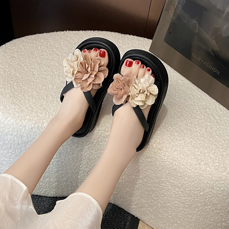 Sandálias de plataforma floral - Women'S Fashion Korea avaliação e preço