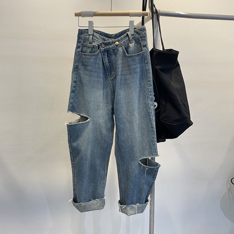 Verão feminino rasgado jeans c - Women'S Fashion Korea avaliação e preço