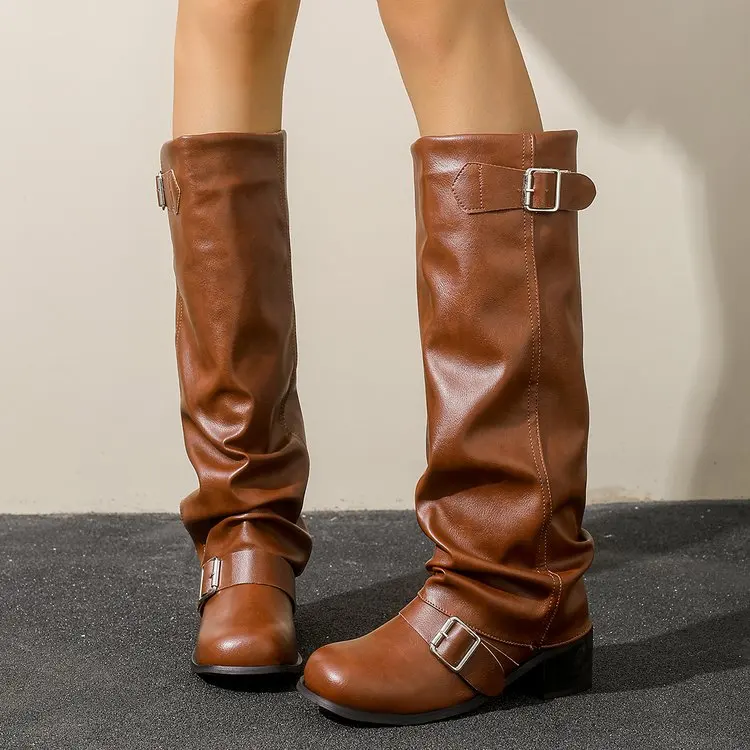 Botas Femininas 2026 Novas de  - Women'S Fashion Knee High Boots avaliação e preço