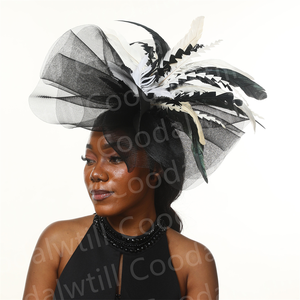 Chapéu preto e branco Derby Fa - Women'S Fashion Kentucky Derby avaliação e preço