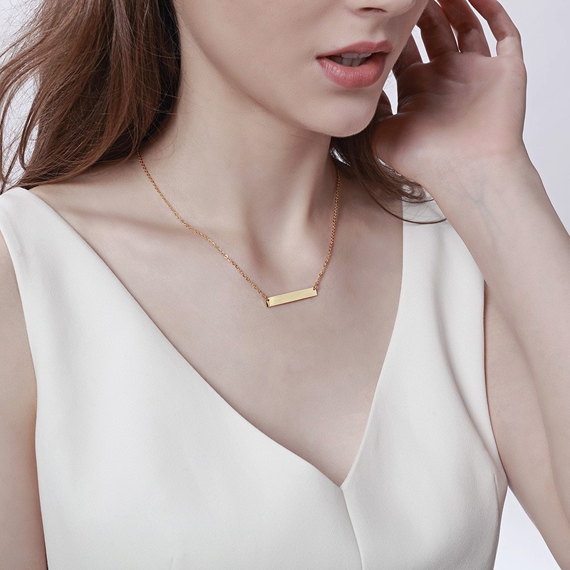 Vnox-colares femininos de aço  - Women Fashion Names avaliação e preço