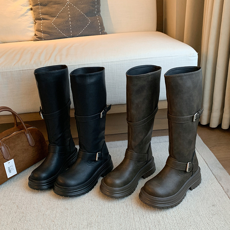 Botas de cano alto estilo west - Women'S Fashion Knee High Boots avaliação e preço