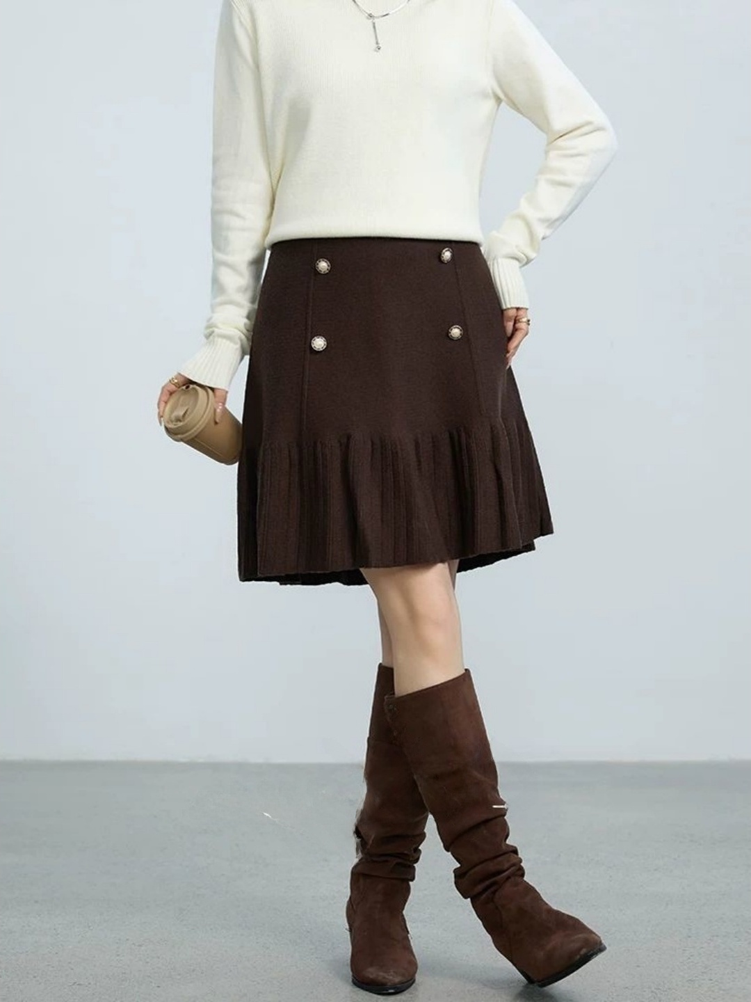 Saia  Godê Plus Size com Cintu - Women Fashion Over The Years avaliação e preço